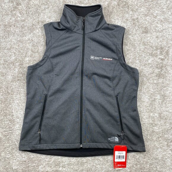 The North Face Women's Ridgewall Softshell Vest Dark Grey Heather XL NWT Logo - Picture 1 of 12
